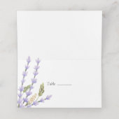 Lavendel Fields bruiloft Plaatskaartje (Binnenkant ongevouwen)