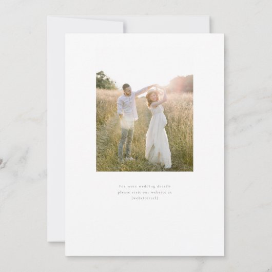 Lavendel Fields bruiloft uitnodiging (Achterkant)