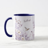 Lavendel Floral Bird Natuur Mok (Links)