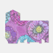 Lavendel Floral Favor Box Bedankdoosjes (Uitgevouwen)