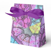 Lavendel Floral Favor Box