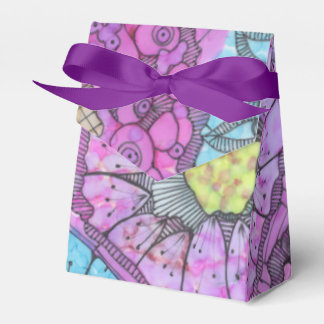 Lavendel Floral Favor Box Bedankdoosjes