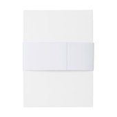 Lavendel Floral krans Monogram bruiloft Uitnodigingen Wikkel (Achterkant Voorbeeld)