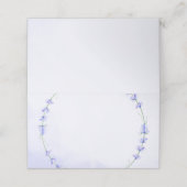 Lavendel Floral krans Waterverf bruiloft Plaatskaartje (Buitenkant ongevouwen)