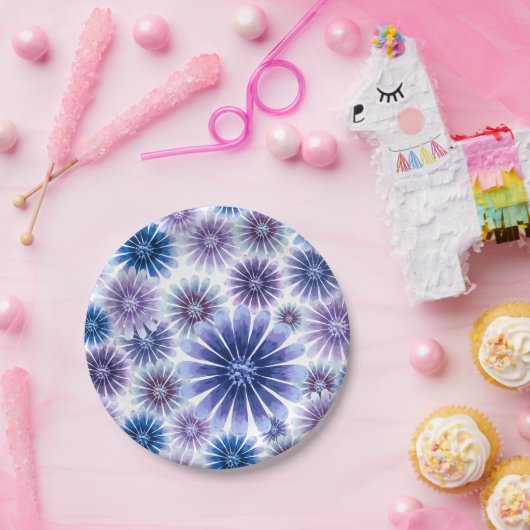 Lavendel Floral Paper Bord (Feest)