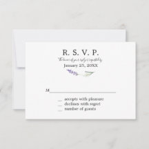 Lavendel Floral Response Kaarten