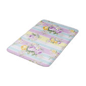 Lavendel Floral Striped Badmat (Gekanteld)