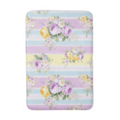 Lavendel Floral Striped Badmat (Voorkant Verticaal)