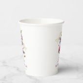 Lavendel Floral Tea Cup Baby shower papieren beker (Links)