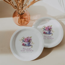 Lavendel Floral Tea Cup Baby Tea Party Baby shower