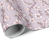 Lavendel Floral Wrapping Paper – Paarse Cadeaupapier (Rol Hoek)