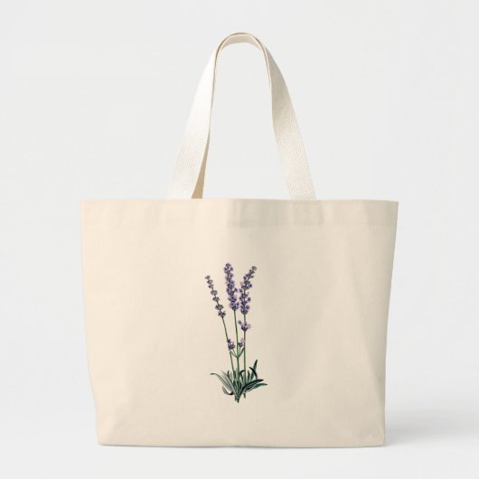 Lavendel Flower Canvas tas (Voorkant)