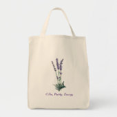 Lavendel Flower Canvas tas (Voorkant)
