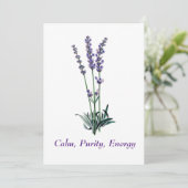  Lavendel Flower Canvas tas Kaart (Staand voorkant)