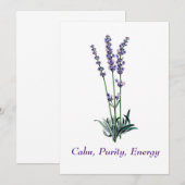  Lavendel Flower Canvas tas Kaart (Voorkant / Achterkant)