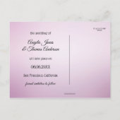 Lavendel Flower Country Save the Date Briefkaart (Achterkant)