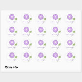 Lavendel Flower gepersonaliseerde Stickers (Vel)