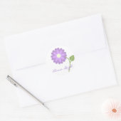Lavendel Flower gepersonaliseerde Stickers (Envelop)