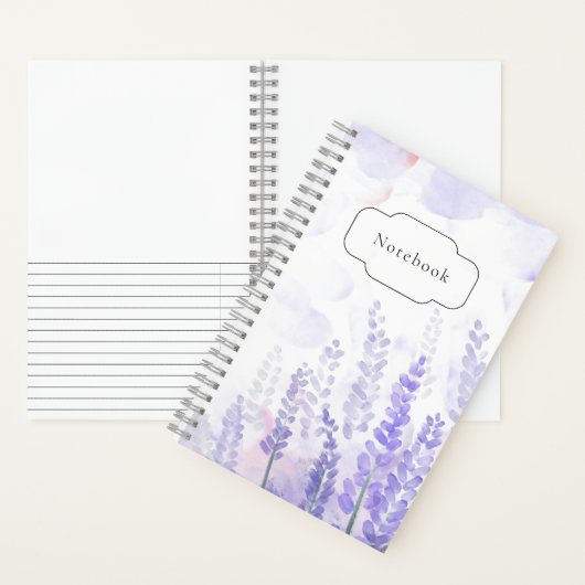 Lavendel Flower Notitieboek – Floral Digital Art (Binnen)