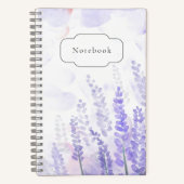 Lavendel Flower Notitieboek – Floral Digital Art (Voorkant)