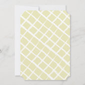 Lavendel Flower Yellow Save the Date Kaart (Achterkant)