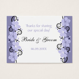 Lavendel Flowers Trouwgunst Cadeau Labels Dank u Visitekaartje