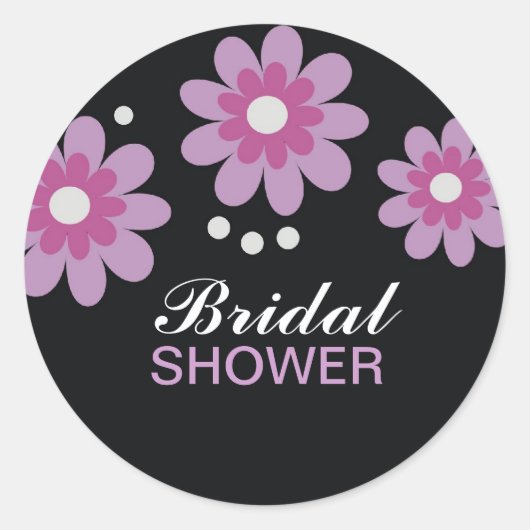 Lavendel Flowers Vrijgezellenfeest Guns Seals Ronde Sticker (Voorkant)