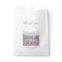 Lavendel foto bruiloft gunst dank u