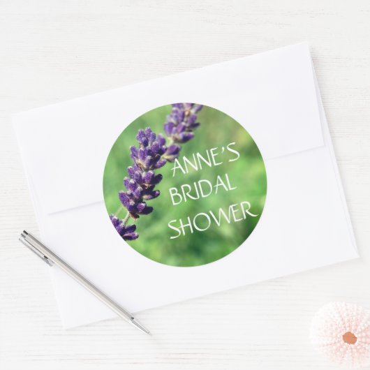 Lavendel foto Classic Sticker (Envelop)