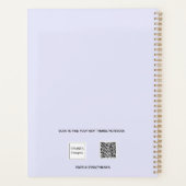 Lavendel foto collage afspraken 2025 planner (Achterkant)