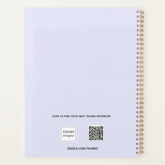 Lavendel foto collage afspraken 2025 planner (Achterkant)