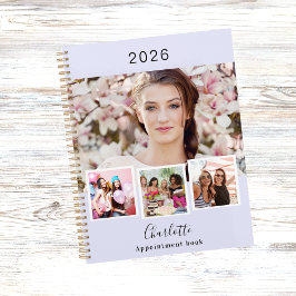 Lavendel foto collage afspraken 2025 planner