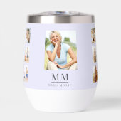 Lavendel foto collage monogram naam (Voorkant)