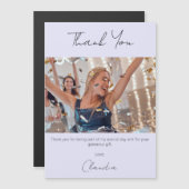 Lavendel foto dank u magneet kaart (Voorkant / Achterkant)