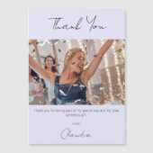 Lavendel foto dank u magneet kaart (Voorkant)