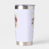 Lavendel foto monogram initialen naam geïsoleerde drinkbeker (Links)