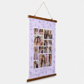 Lavendel Fotocollage Keepsake Quinceanera Hangend Wandkleed (Gebogen)