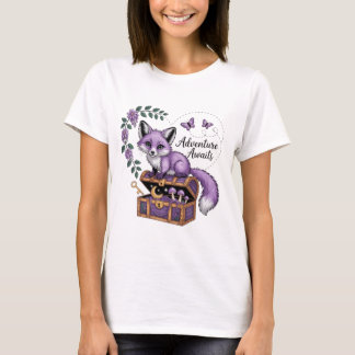Lavendel Fox & Chest - Adventure Awaits T-shirt
