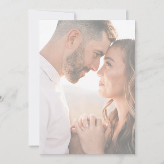 Lavendel Frost Bloemen bruiloft uitnodiging w / fo (Achterkant)