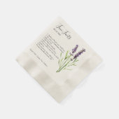  lavendel - Fun Facts Servet (Hoek)