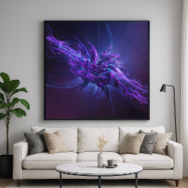Lavendel Fusie - Hedendaagse Abstracte Kunst Poster