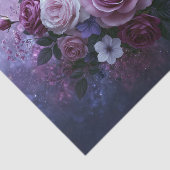 Lavendel Galaxy Roos Boeket Decoupage Tissuepapier (Detail)