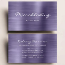 Lavendel Geborsteld Metaal Schrift Microblading