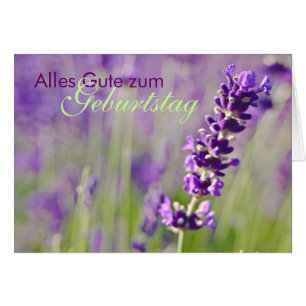 Lavendel Geburtstagskarte