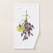 Lavendel & Geel Wildflower Botanisch Ontwerp Bad Handdoek (Handdoek)
