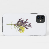 Lavendel & Geel Wildflower Botanisch Ontwerp Case-Mate iPhone Case (Achterkant (horizontaal))