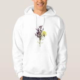 Lavendel & Geel Wildflower Botanisch Ontwerp Hoodie