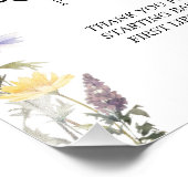 Lavendel Geel Wildflowers Boeken voor Baby Sign Foto Afdruk (Hoek)