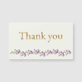 Lavendel gekocht met Elegant Gold Script Bedankt