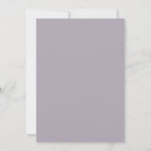 Lavendel Gele Trouwkrans Bruiloft Kaart (Achterkant)